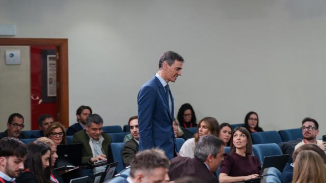 Pedro Sánchez, durante una rueda de prensa posterior al Consejo de Ministros extraordinario.