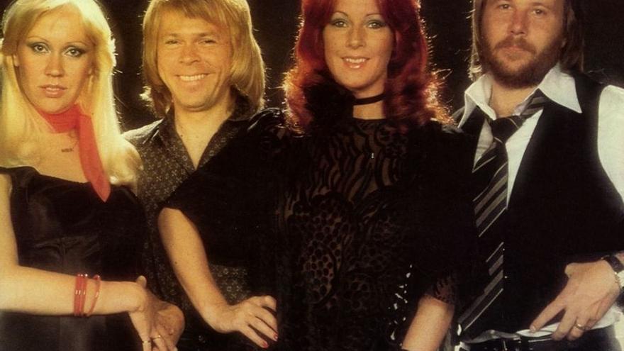 Los cuatro integrantes de la banda sueca ABBA.