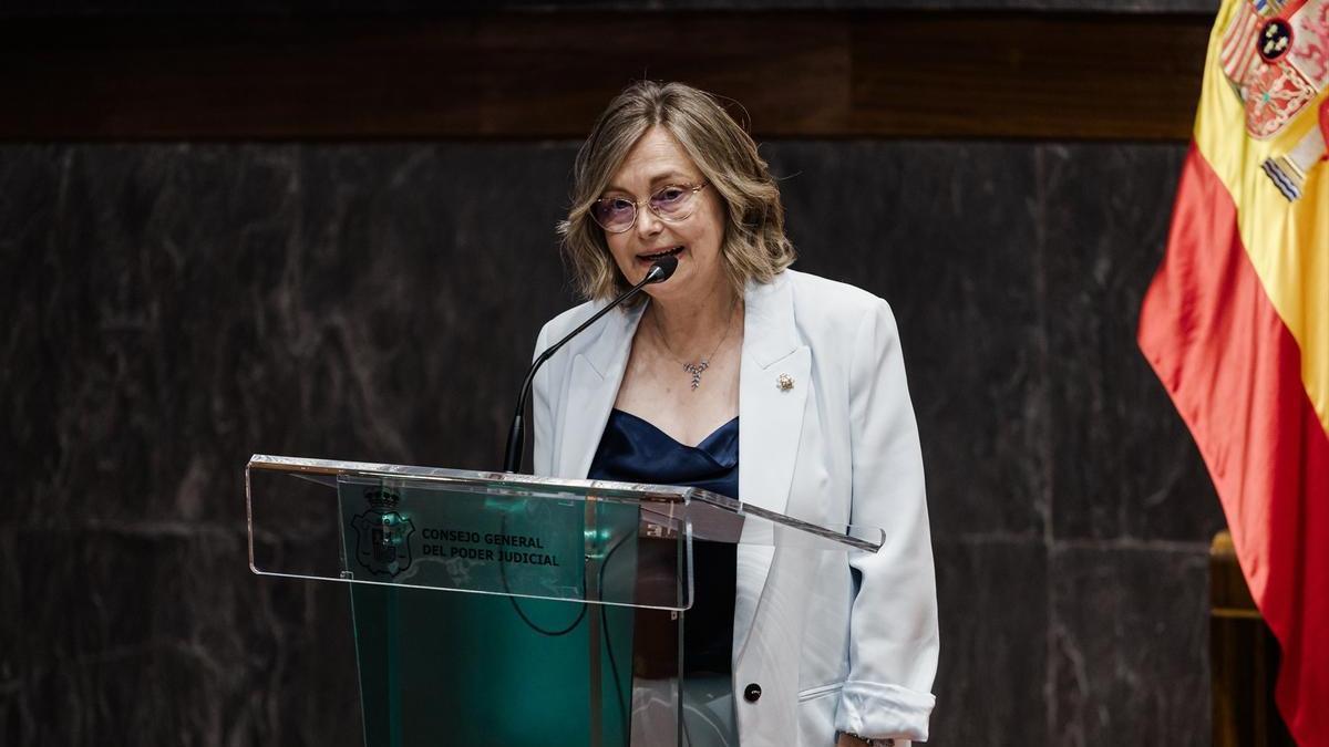 La vocal del CGPJ y presidenta del Observatorio contra la Violencia Doméstica y de Género, Esther Erice, en una foto de archivo.