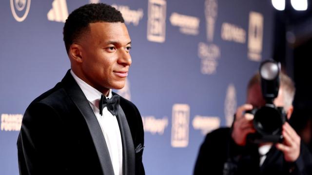 Kylian Mbappé, en la gala del Balón de Oro, donde fue seleccionado en segunda posición.