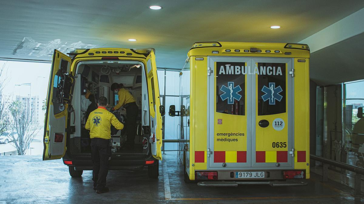 Ambulancias de la Generalitat.