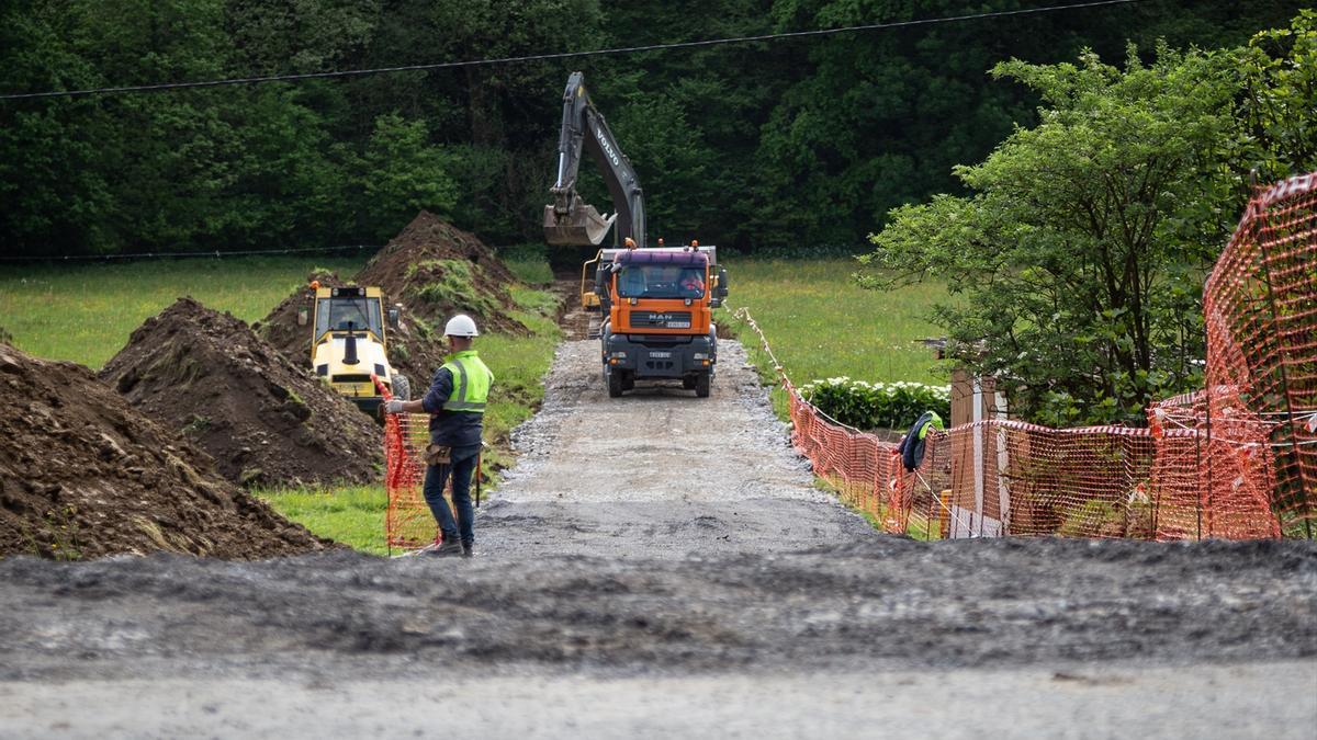Obras del Tren de Alta Velocidad en Euskadi.