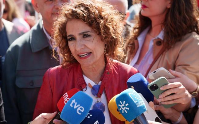 La candidata a la Junta de Andalucía por el Partido PSOE-A María Jesús Montero