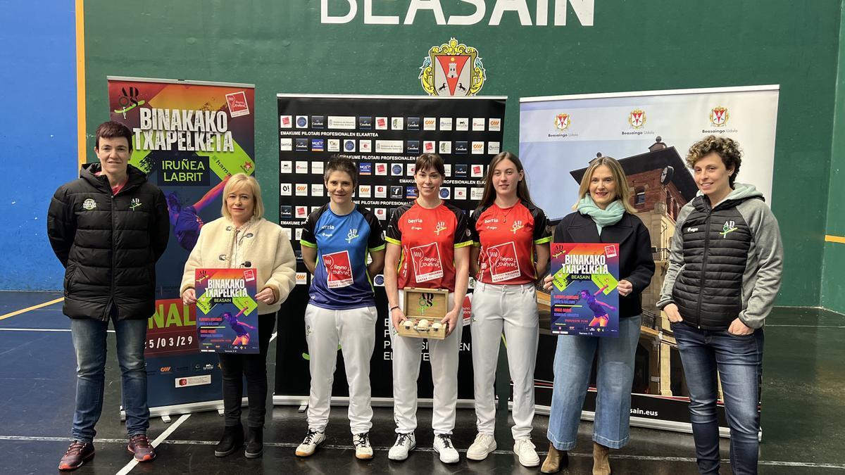 Presentación de los partidos de pelota que se disputarán este domingo en Beasain