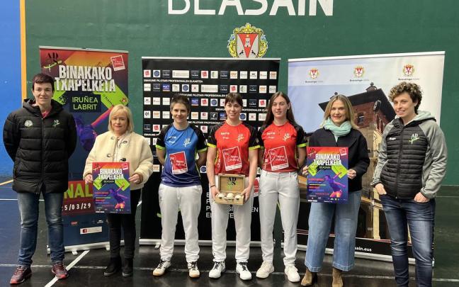 Presentación de los partidos de pelota que se disputarán este domingo en Beasain