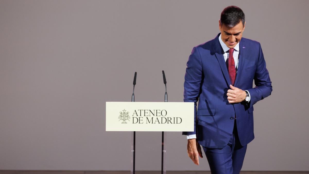 El presidente del Gobierno español en funciones y secretario general del PSOE, Pedro Sánchez