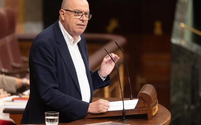 El diputado del PSOE José Zaragoza interviene durante una sesión plenaria en el Congreso de los Diputados.