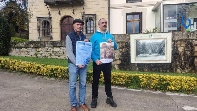 Orlan Isoird y Roberto Gómez, en la presentación.