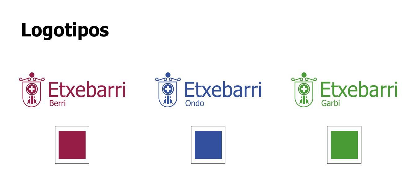 Nuevos logotipos para identificar los diferentes servicios municipales por colores