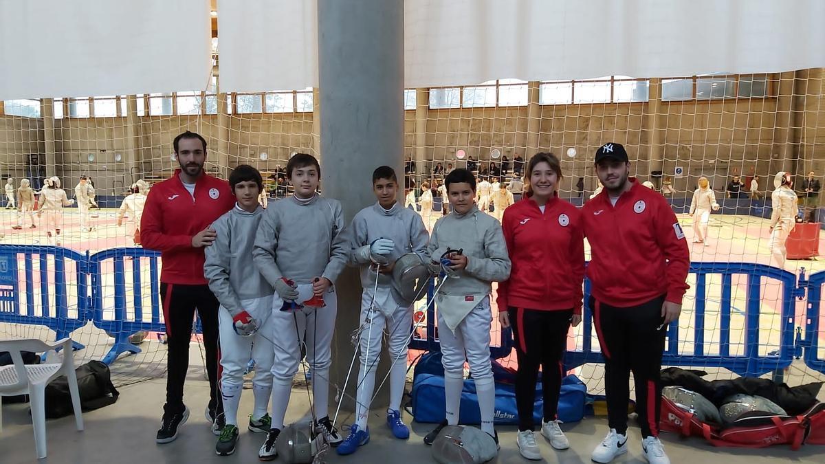Varios integrantes del Club durante una competición.