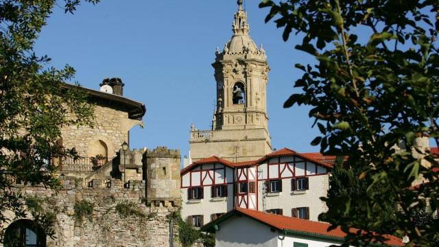 Vista del casco histórico de Hondarribia.
