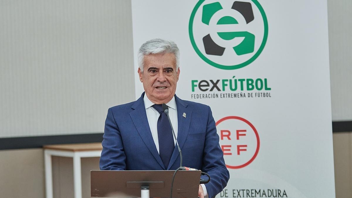 El presidente en funciones de la RFEF, Pedro Rocha