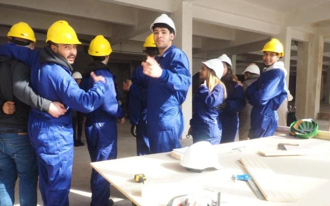 Alumnos de la primera promoción del proyecto de Olaldea, puesto en marcha en 2023