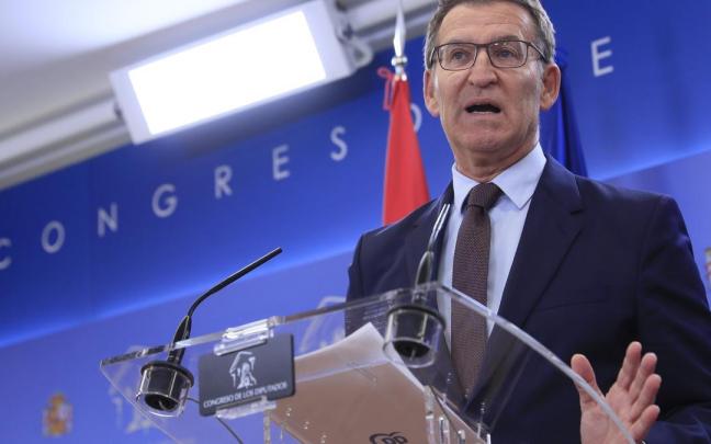 El líder del PP, Alberto Núñez Feijóo.
