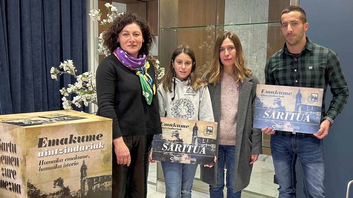 Ainhoa Salterain, Deiene Perez, Jone Guenetxea eta Andoni Barañano.