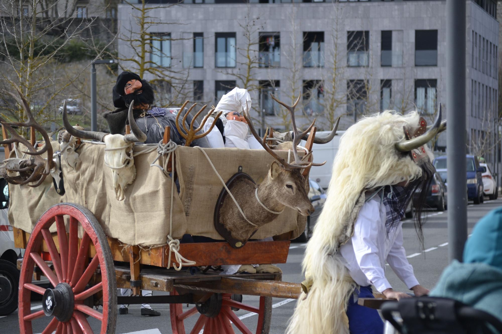 El Porrero y la Sorgiña del Carnaval de Agurain