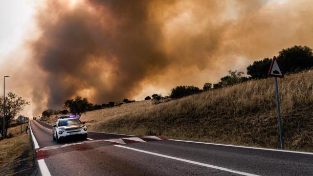 Incendio en San Martín de Valdeiglesias, Madrid.