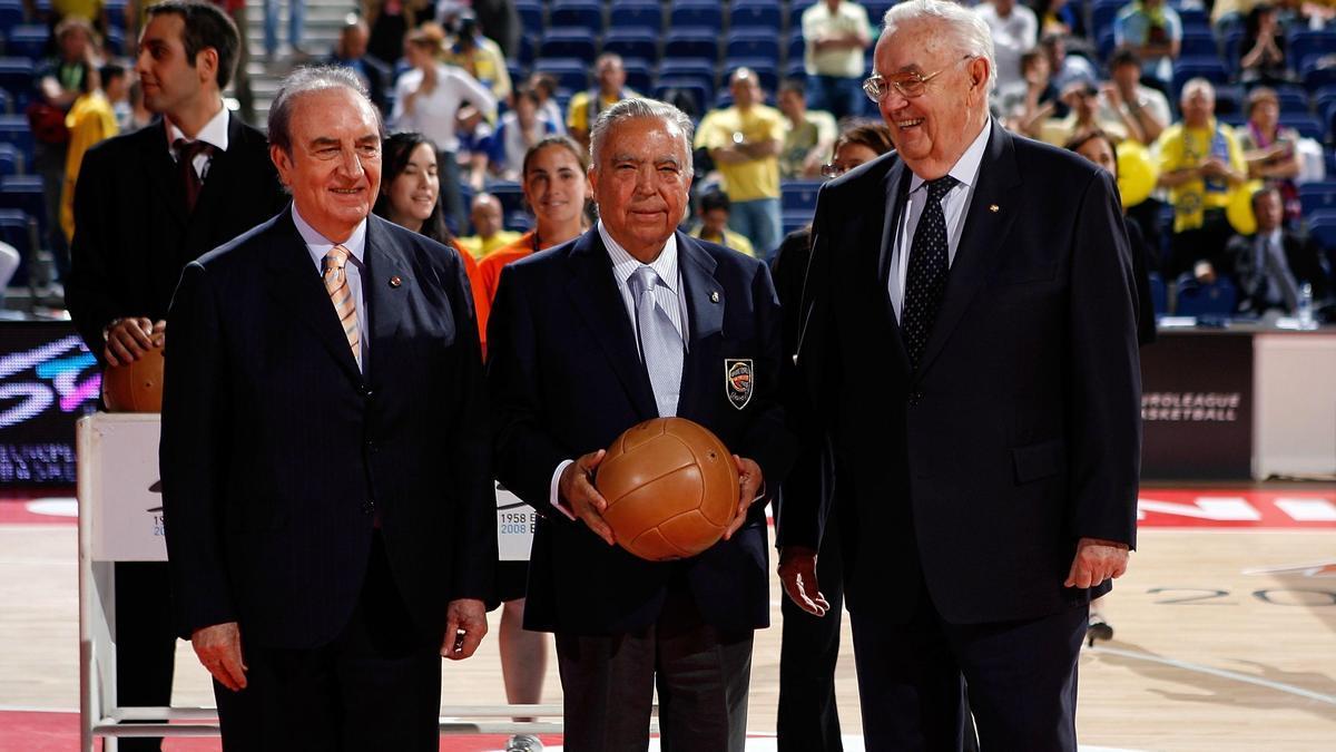 Pedro Ferrándiz, Eduardo Portela y Borislav Stankovic.
