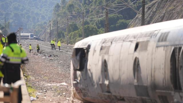 Uno de los vagones del tren de Iryo que descarriló en Adamuz el pasado enero.
