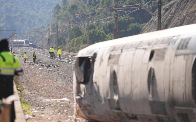 Uno de los vagones del tren de Iryo que descarriló en Adamuz el pasado enero.