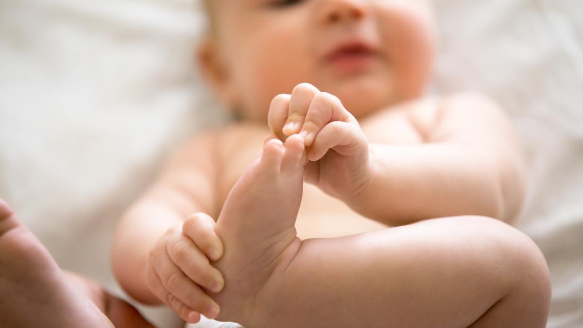 Imagen de archivo de un bebé.