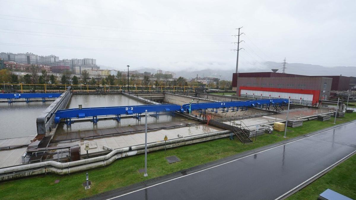 Imagen del EDAR de Galindo, en Bizkaia.