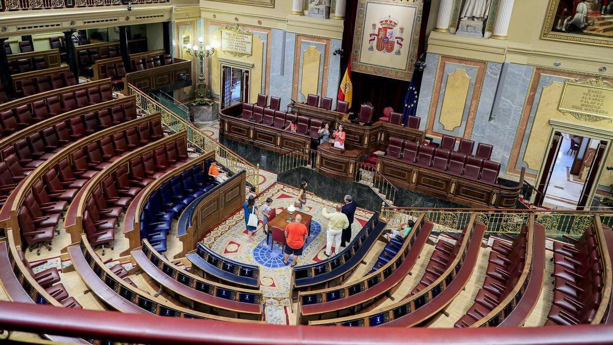 El hemiciclo del Congreso de los Diputados, en Madrid.