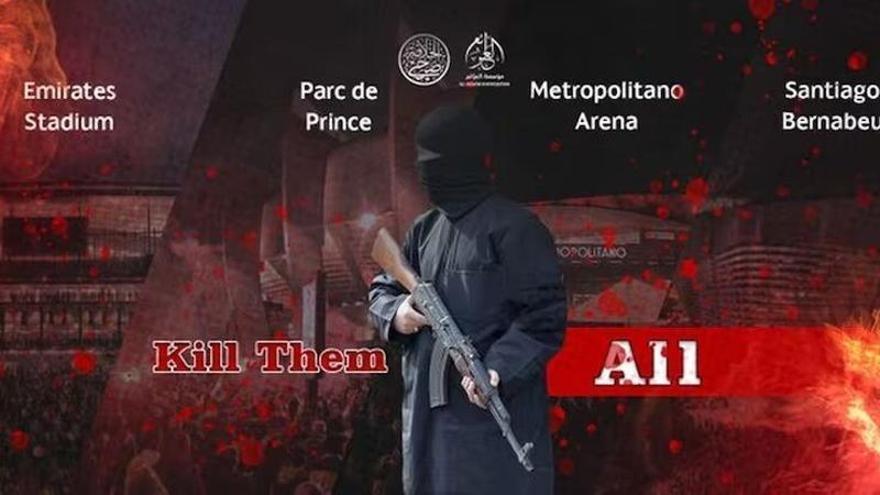 Imagen del vídeo de amenaza del Estado Islámico