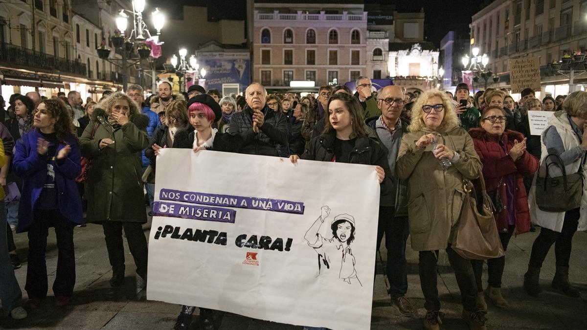 Concentración contra la violencia machista.