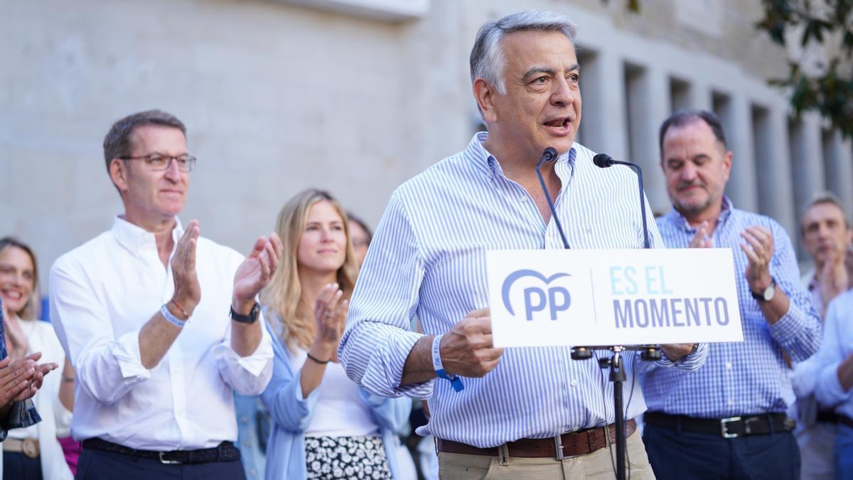 Javier de Andres, en un acto electoral.