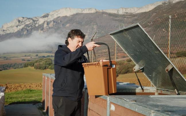 Zona de compostaje comunitario en Rioja alavesa