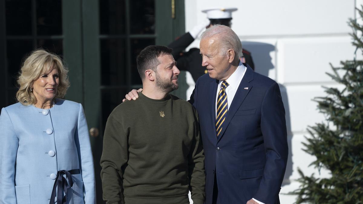 Zelenski y Joe Biden en un encuentro en la Casa Blanca.