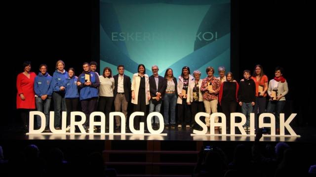La gala tuvo lugar el pasado jueves en el espacio cultural de San Agustín / Ayuntamiento de Durango La gala tuvo lugar el pasado jueves en el espacio cultural de San Agustín
