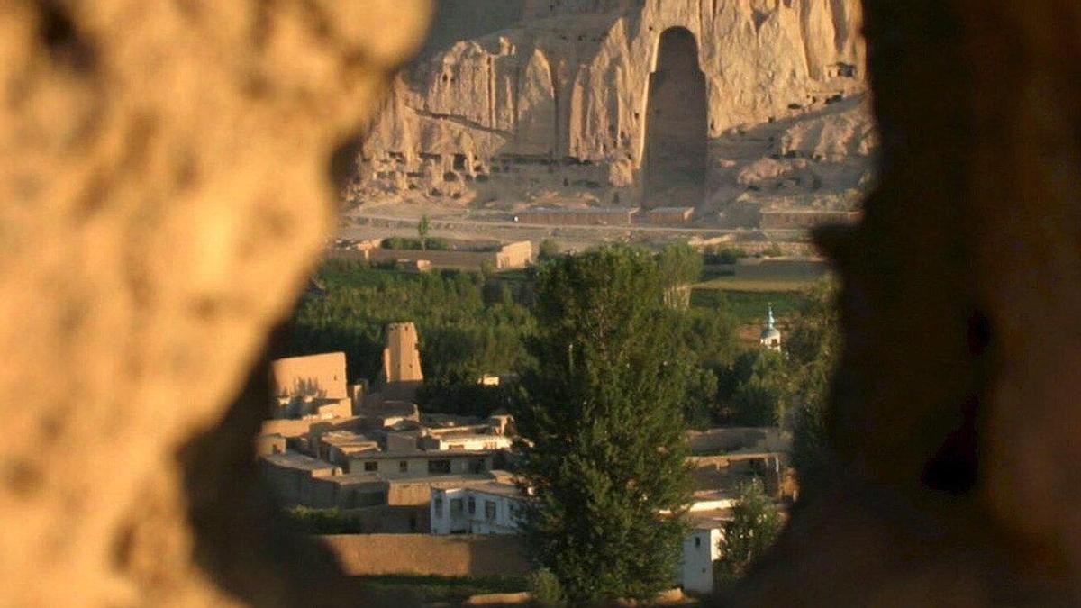 Imagen de Bamiyán, ciudad donde los talibán destruyeron los famosos budas gigantes.