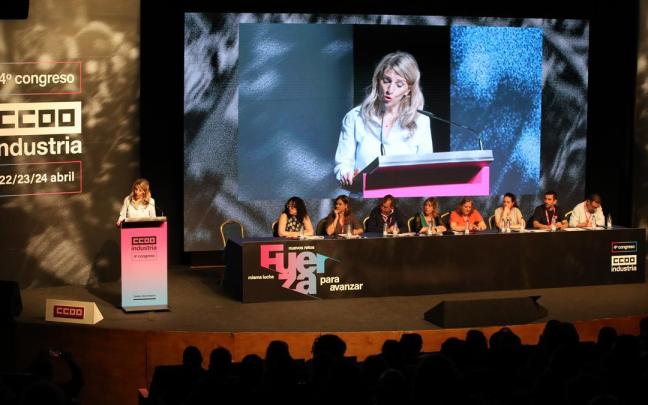 La ministra de Trabajo, Yolanda Díaz, en Toledo en la clausura del Congreso de CCOO Industria / EP La ministra de Trabajo, Yolanda Díaz, en Toledo en la clausura del Congreso de CCOO Industria