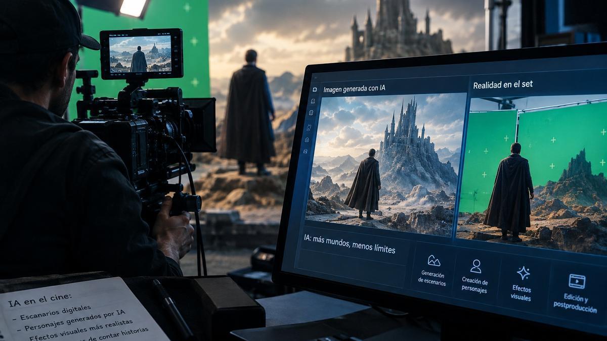 El uso de la IA en el cine se generaliza, sobre todo, en los procesos de producción