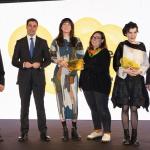 El lehendakari, Imanol Pradales, en la entrega los Premios Gure Artea 2024 a Idoia Montón, Josu Bilbao y a Tractora Kooperatiba Elkartea