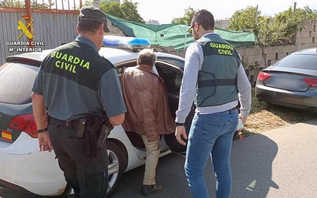 Imagen de la detención del acosador sexual.