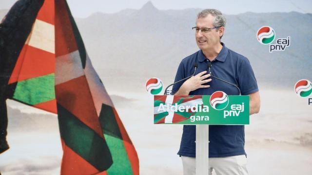 Markel Olano en un acto político.