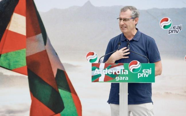 Markel Olano en un acto político.