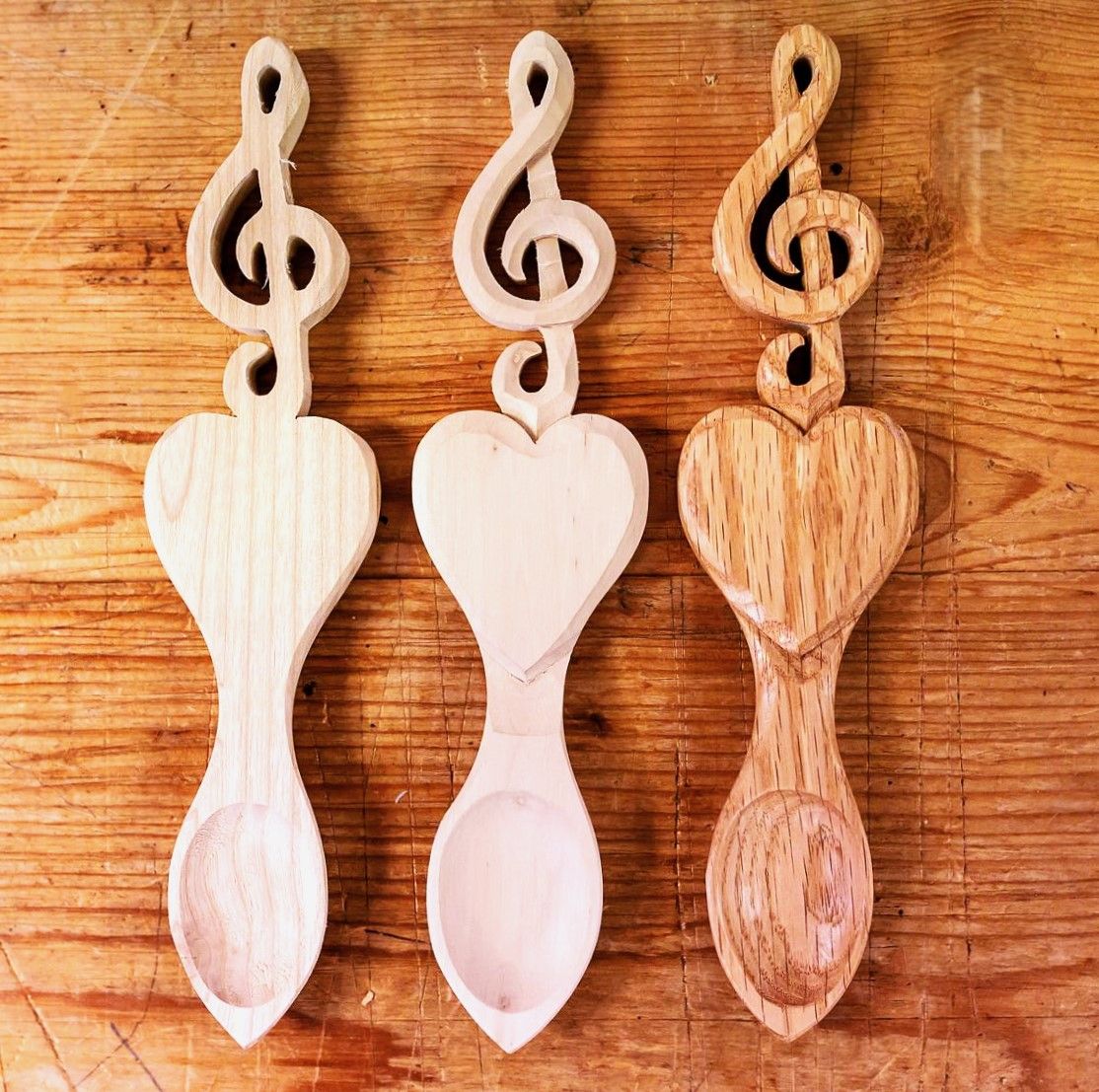 Cucharas del amor para músicos.