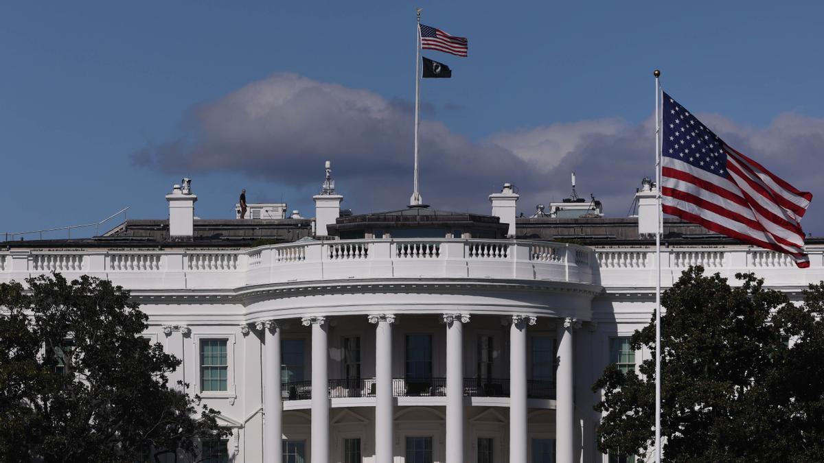 La Casa Blanca, en Washington D. C., Estados Unidos, el 23 de octubre de 2025. El presidente Donald Trump planeaba construir un salón de baile en el Ala Oeste de la Casa Blanca.