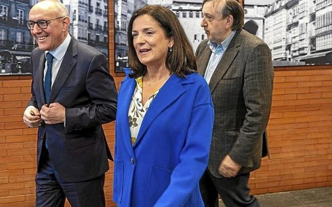 Suso, González y Artolazabal. | FOTO: A.L.