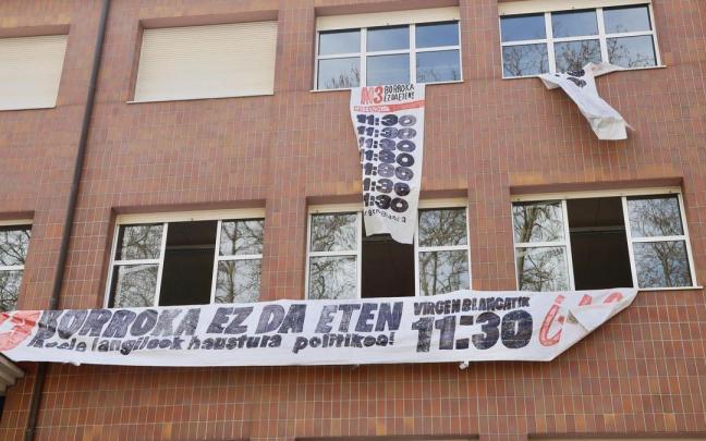 En imágenes: Susto en el campus de la EHU en Vitoria