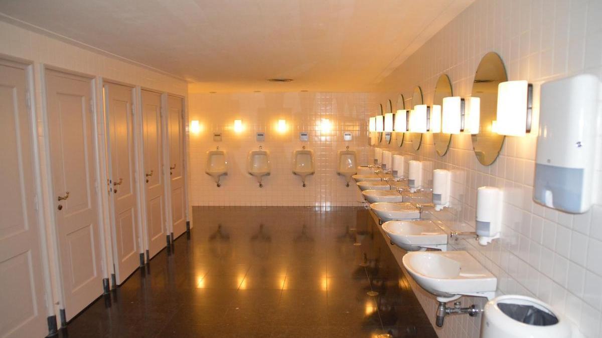 Baño público de un centro comercial.