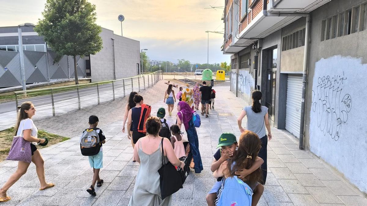 Niños y niñas saharauis participantes en la iniciativa desarrollada este verano en Durangaldea