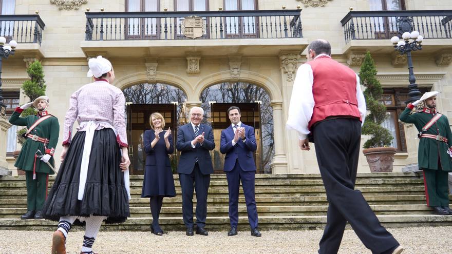 Pradales recibe a Steinmeier en el Palacio de Ajuria Enea