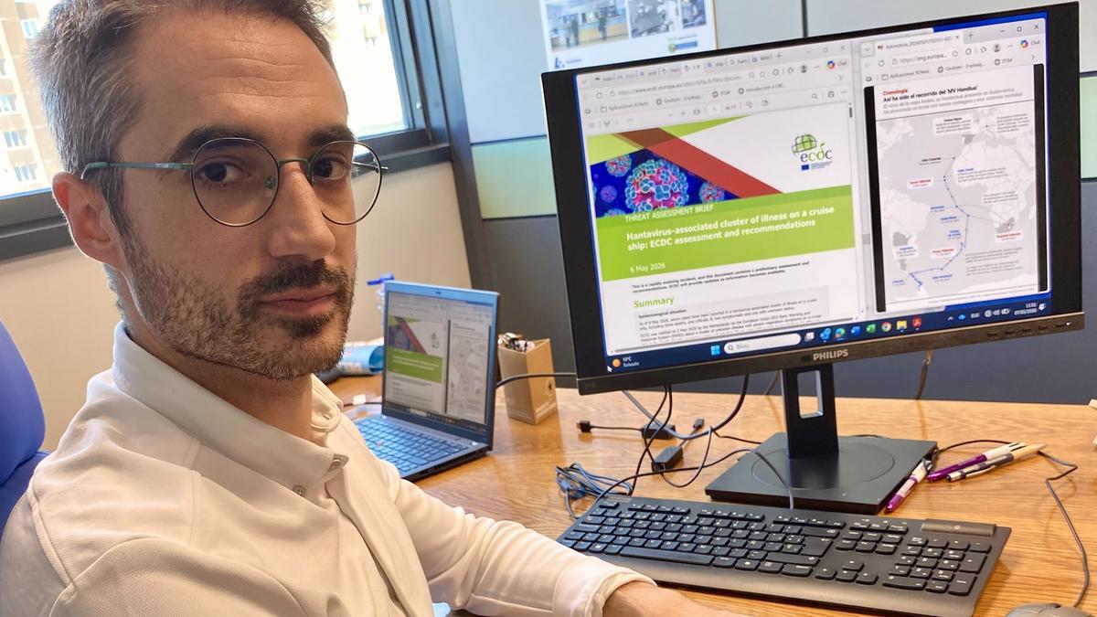 Adrian Llorente Aguinagalde, epidemiólogo del Departamento de Salud del Gobierno Vasco