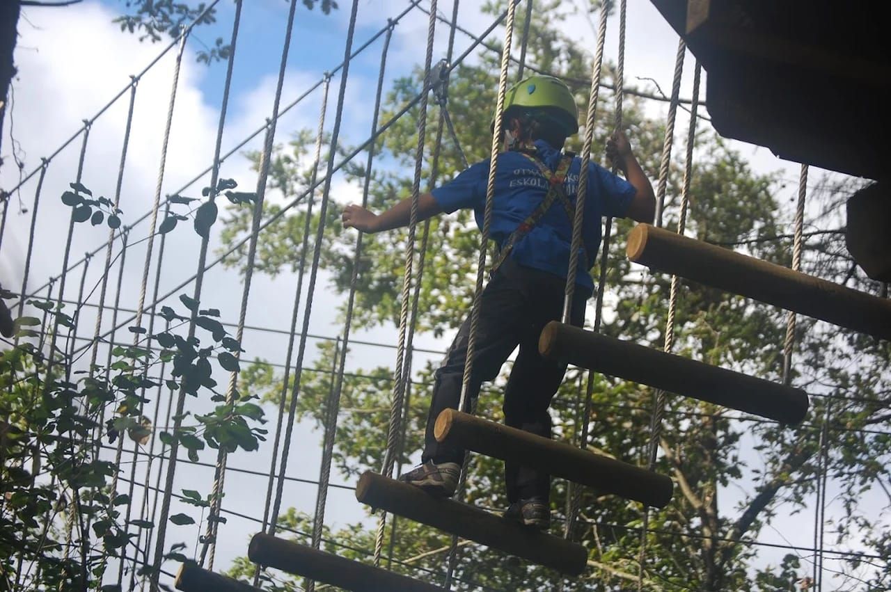 El parque de Aventuras Hontza Extrem de Oleta, en Aramaio