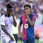 Nico Williams y Lamine Yamal pueden tener más cercanas sus conversaciones sobre el verde a partir del curso próximo. / EP